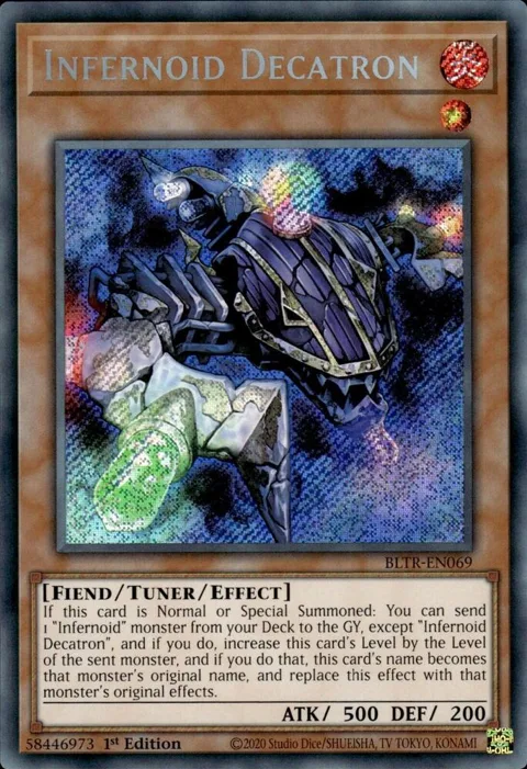 Infernoid Decatron BLTR-EN069 Yu-Gi-Oh card from Battles of Legend: Terminal Revenge