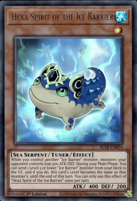Hexa Spirit of the Ice Barrier BLTR-EN074 Yu-Gi-Oh card from Battles of Legend: Terminal Revenge