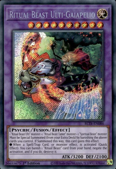 Ritual Beast Ulti-Gaiapelio BLTR-EN086 Yu-Gi-Oh card from Battles of Legend: Terminal Revenge