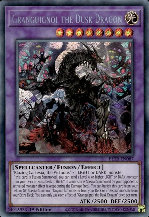 Granguignol the Dusk Dragon BLTR-EN087 Yu-Gi-Oh card from Battles of Legend: Terminal Revenge