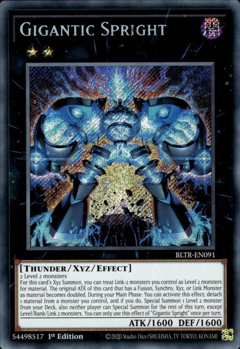 Gigantic Spright BLTR-EN091 Yu-Gi-Oh card from Battles of Legend: Terminal Revenge