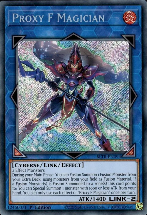 Proxy F Magician BLTR-EN094 Yu-Gi-Oh card from Battles of Legend: Terminal Revenge