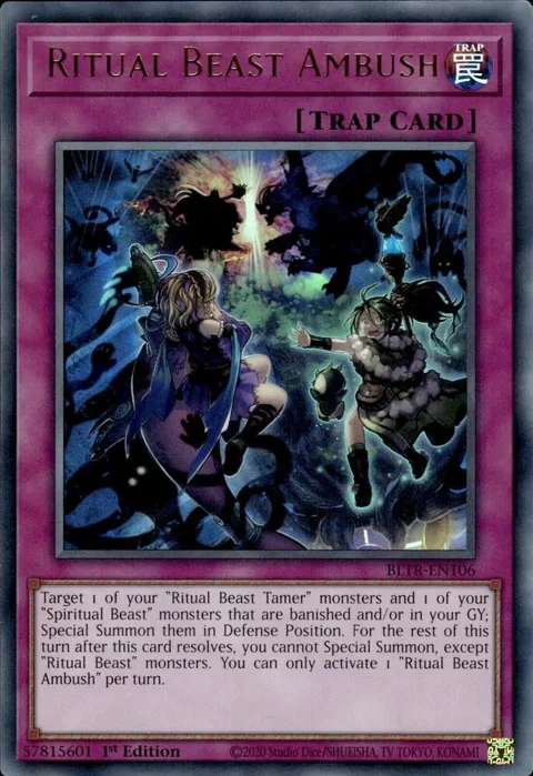 Ritual Beast Ambush BLTR-EN106 Yu-Gi-Oh card from Battles of Legend: Terminal Revenge