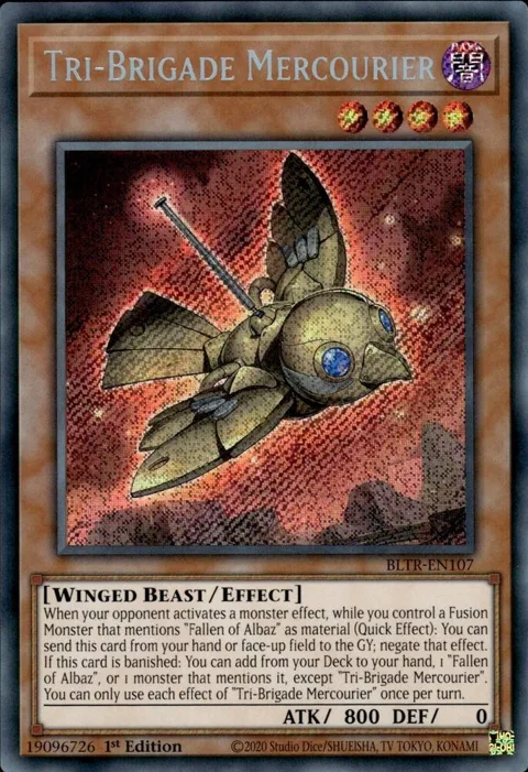 Tri-Brigade Mercourier BLTR-EN107 Yu-Gi-Oh card from Battles of Legend: Terminal Revenge
