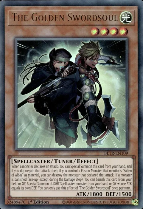 The Golden Swordsoul BLTR-EN109 Yu-Gi-Oh card from Battles of Legend: Terminal Revenge