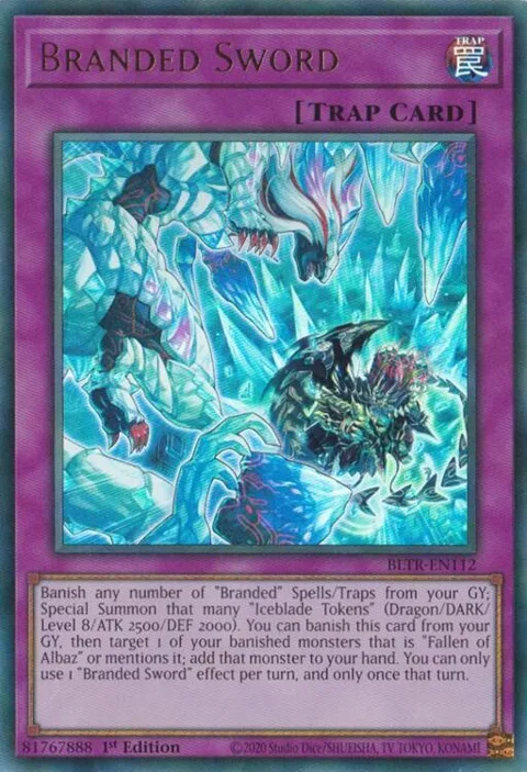 Branded Sword BLTR-EN112 Yu-Gi-Oh card from Battles of Legend: Terminal Revenge