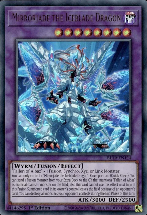 Mirrorjade the Iceblade Dragon BLTR-EN114 Yu-Gi-Oh card from Battles of Legend: Terminal Revenge