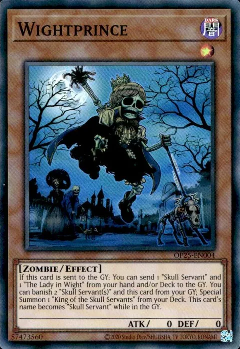 Wightprince OP25-EN004 Yu-Gi-Oh card from OTS Tournament Pack 25