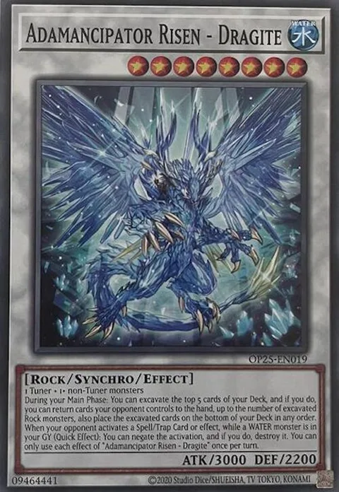 Adamancipator Risen - Dragite OP25-EN019 Yu-Gi-Oh card from OTS Tournament Pack 25