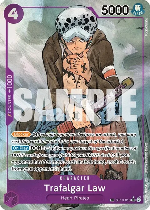 Trafalgar Law TR ST10-010 One Piece card from 500 Years in the Future
