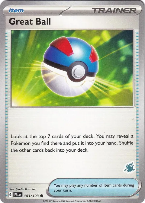 Great Ball - Darkrai Deck #183/193 Pokémon card from Battle Academy 2024