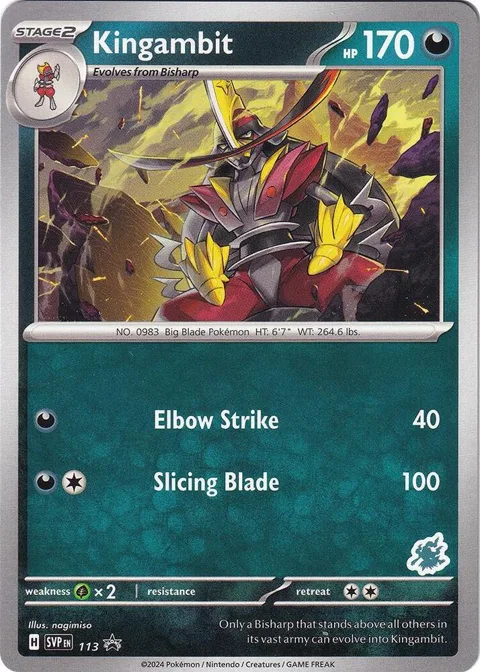 Kingambit - Darkrai Deck #113 Pokémon card from Battle Academy 2024
