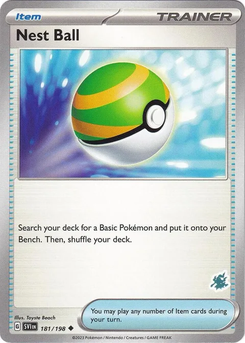 Nest Ball - Darkrai Deck #181/198 Pokémon card from Battle Academy 2024
