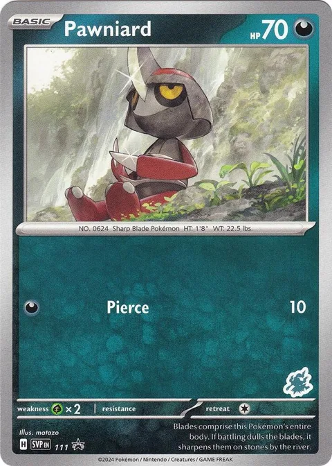 Pawniard - Darkrai Deck #111 Pokémon card from Battle Academy 2024
