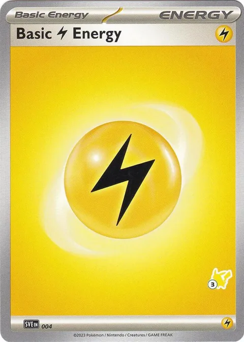 Basic Lightning Energy - Pikachu 3 #004 Pokémon card from Battle Academy 2024