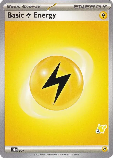 Basic Lightning Energy - Pikachu 4 #004 Pokémon card from Battle Academy 2024