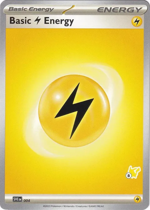 Basic Lightning Energy - Pikachu 8 #004 Pokémon card from Battle Academy 2024