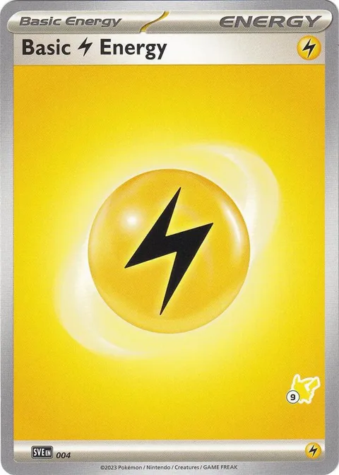 Basic Lightning Energy - Pikachu 9 #004 Pokémon card from Battle Academy 2024