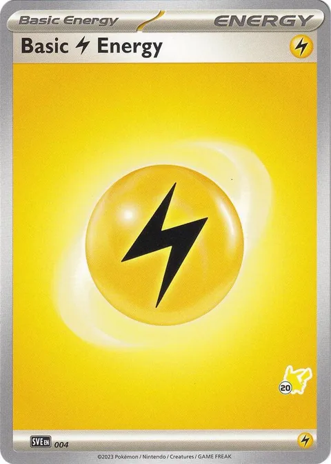 Basic Lightning Energy - Pikachu 20 #004 Pokémon card from Battle Academy 2024