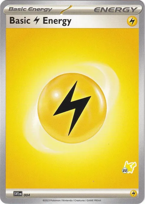 Basic Lightning Energy - Pikachu 22 #004 Pokémon card from Battle Academy 2024