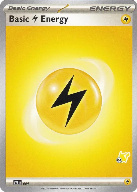 Basic Lightning Energy - Pikachu 24 #004 Pokémon card from Battle Academy 2024