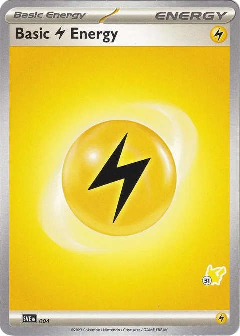 Basic Lightning Energy - Pikachu 31 #004 Pokémon card from Battle Academy 2024