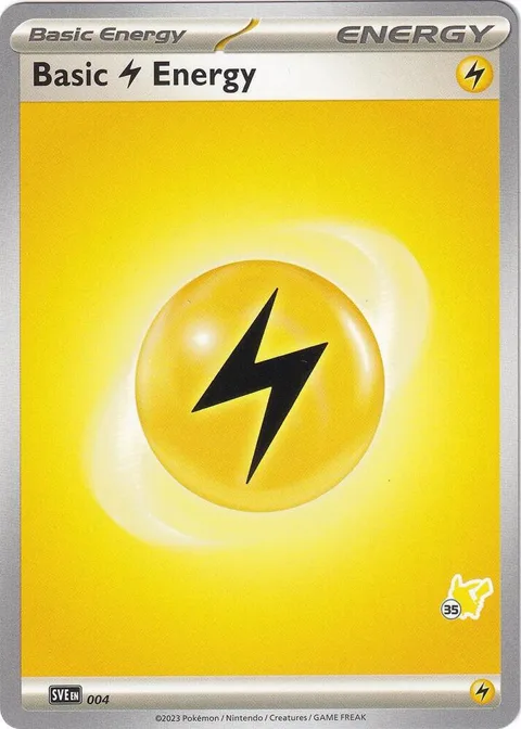 Basic Lightning Energy - Pikachu 35 #004 Pokémon card from Battle Academy 2024