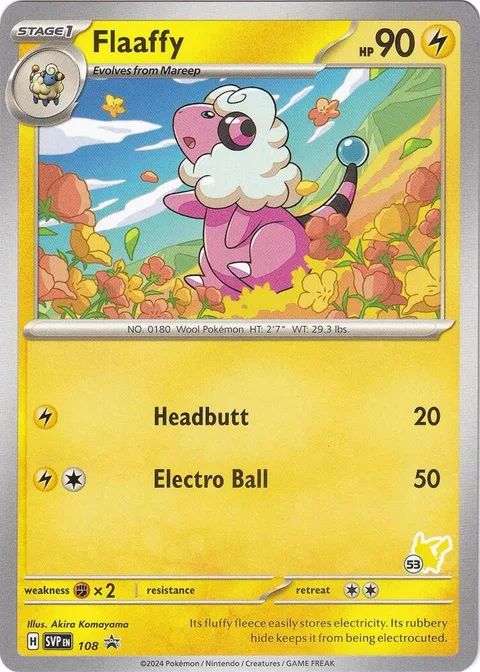 Flaaffy - Pikachu 53 #108 Pokémon card from Battle Academy 2024
