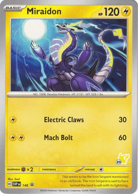 Miraidon - Pikachu 23 #148 Pokémon card from Battle Academy 2024