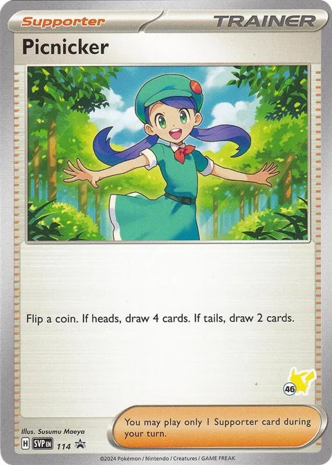 Picnicker - Pikachu 46 #114 Pokémon card from Battle Academy 2024