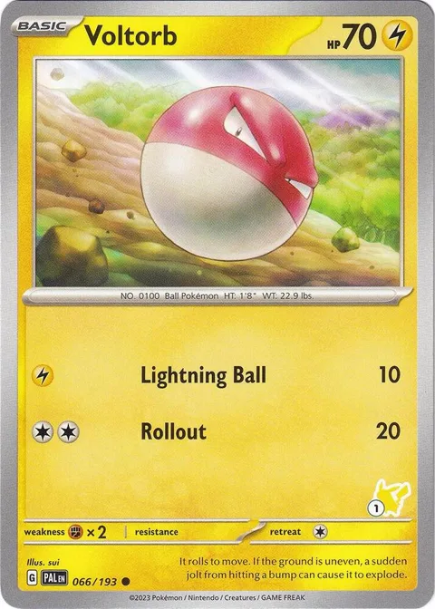 Voltorb - Pikachu 1 #066/193 Pokémon card from Battle Academy 2024
