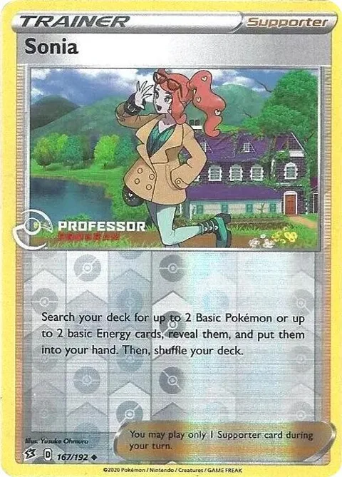 Sonia - 167/192 2022 #167/192 Reverse Holofoil Pokémon card from Professor Program Promos