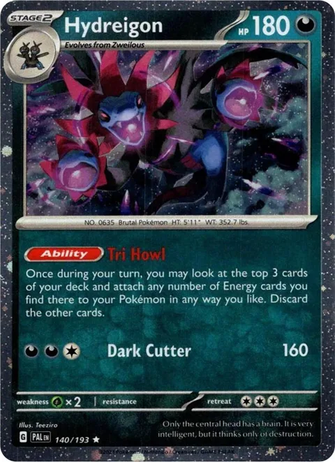 Hydreigon Cosmos Holo #140/193 Holofoil Pokémon card from Blister Exclusives