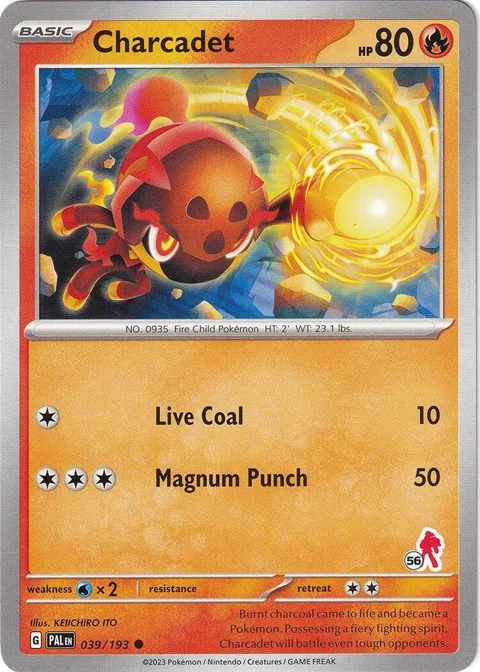 Charcadet - Armarouge 56 #039/193 Pokémon card from Battle Academy 2024