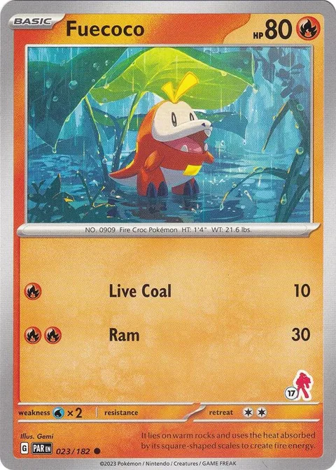 Fuecoco - Armarouge 17 #023/182 Pokémon card from Battle Academy 2024