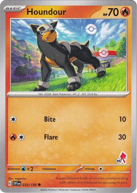 Houndour - Armarouge 39 #033/198 Pokémon card from Battle Academy 2024
