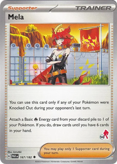 Mela - Armarouge 54 #167/182 Pokémon card from Battle Academy 2024