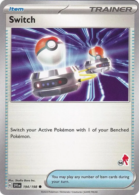 Switch - Armarouge 58 #194/198 Pokémon card from Battle Academy 2024