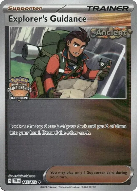 Explorer's Guidance - 147/162 Regional Championships #147/162 Reverse Holofoil Pokémon card from League & Championship Cards