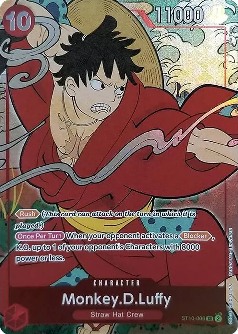 Monkey.D.Luffy English Version 1st Anniversary Set ST10-006 One Piece card from One Piece Promotion Cards