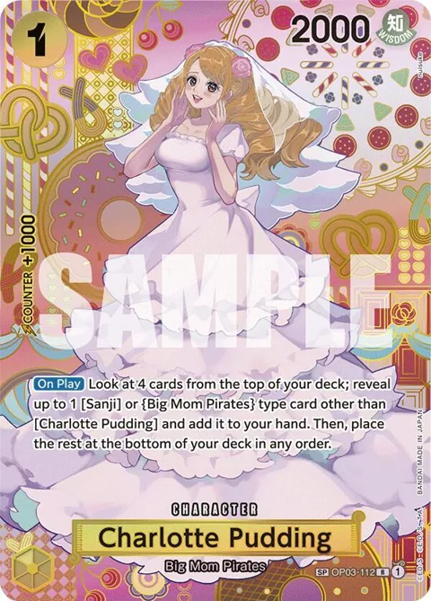 Charlotte Pudding SP OP03-112 One Piece card from Two Legends