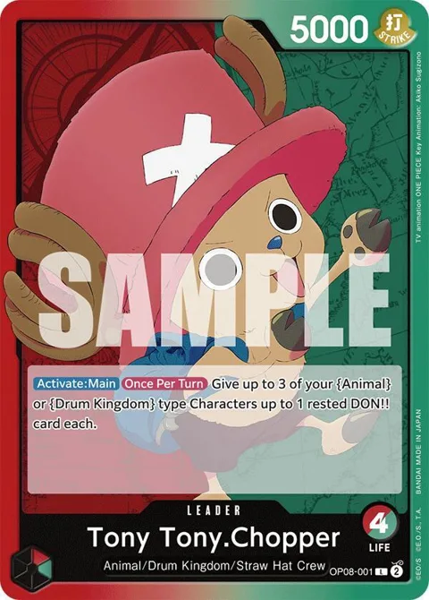 Tony Tony.Chopper OP08-001 One Piece card from Two Legends