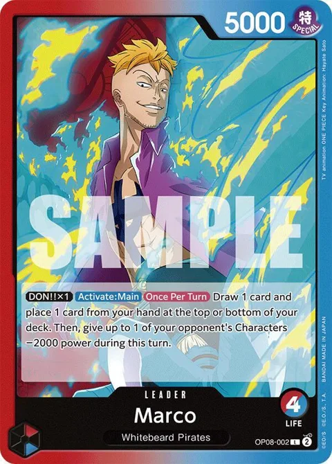 Marco OP08-002 One Piece card from Two Legends