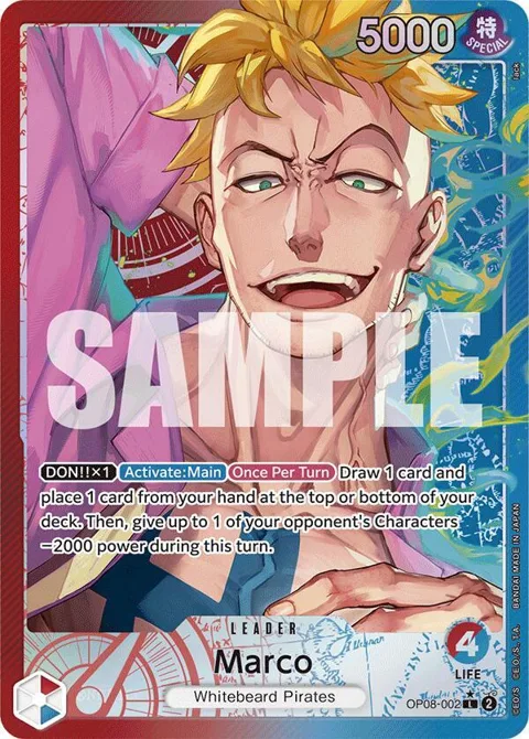 Marco Alt Art OP08-002 One Piece card from Two Legends