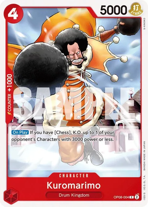 Kuromarimo OP08-004 One Piece card from Two Legends