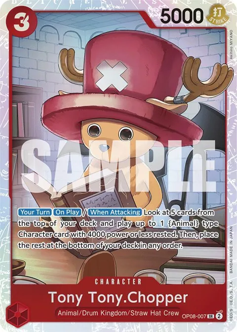 Tony Tony.Chopper OP08-007 One Piece card from Two Legends