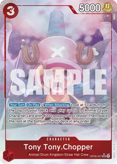 Tony Tony.Chopper 0070 Alt Art OP08-007 One Piece card from Two Legends