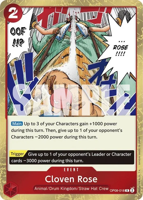 Cloven Rose OP08-018 One Piece card from Two Legends