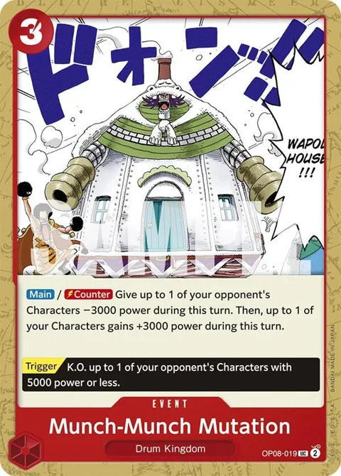 Munch-Munch Mutation OP08-019 One Piece card from Two Legends