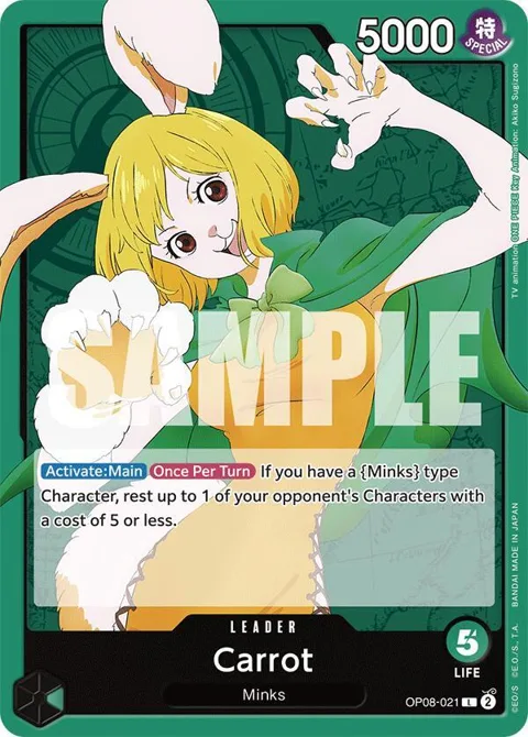 Carrot OP08-021 One Piece card from Two Legends